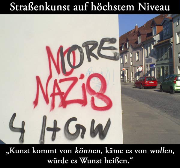 Nazischmierereien in Greifswald