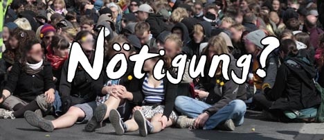 nötigung demo greifswald nötigung
