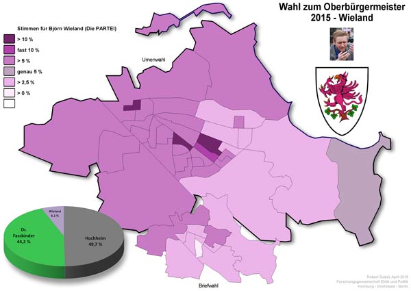 Wo hatte Björn Wieland die meisten Wähler?