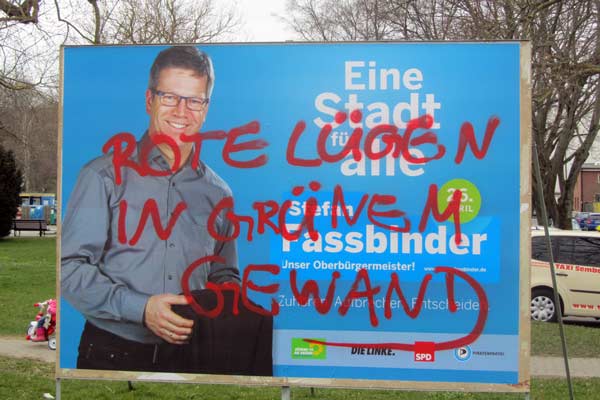 wahlplakate greifswald stefan fassbinder