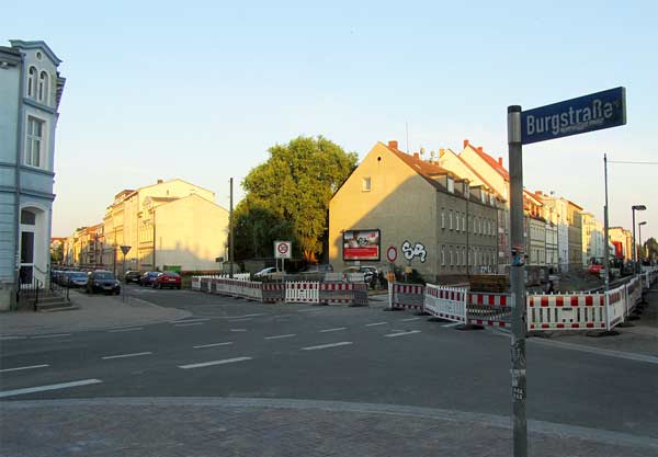 burgstraße greifswald baustelle