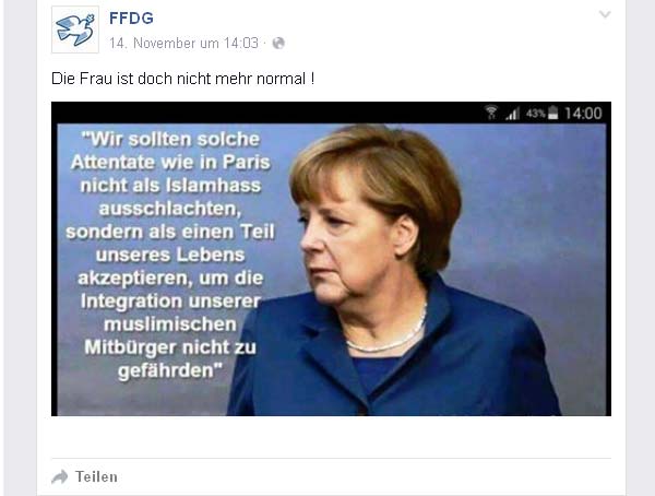 ffdg hetze fake merkel