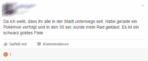 Screenshot Pokémon Go Greifswald pokemon go fahrrad greifswald