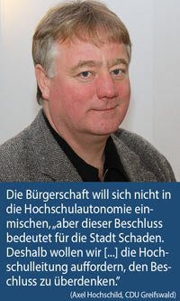 Axel Hochschild und die Hochschulautonomie Axel Hochschild Arndt