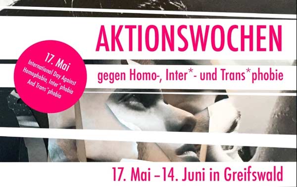 Aktionswochen gegen Interphobie Aktionswochen gegen Homophobie