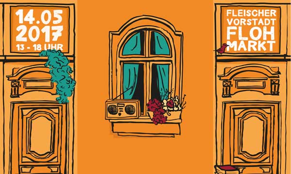 Laufplan vom Fleischervorstadt-Flohmarkt 2017 Fleischervorstadt-Flohmarkt 2017