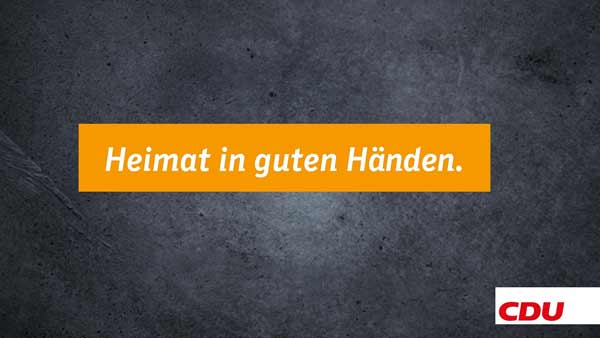 Heimat in guten Händen, CDU MV Heimat in guten Händen, CDU MV