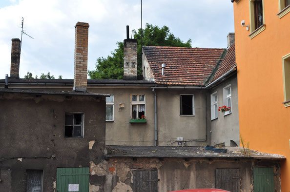 Heruntergekommenes Haus