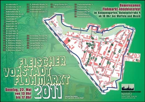 flohmarkt2011 fleischervorstadt flohmarkt karte