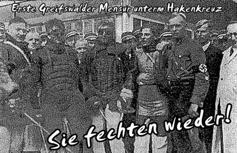 mensur-im-dritten-reich468 burschenschaften greifswald nazideutschland