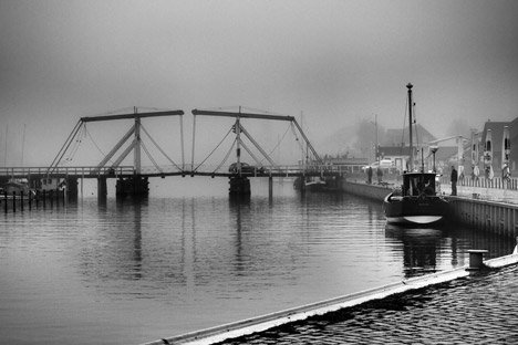 greifswald-wieck wieck herbst klappbrücke