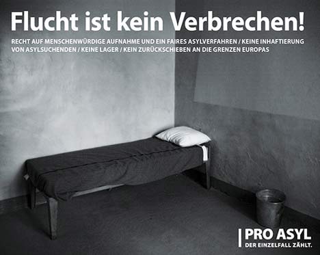 fluchtistkeinverbrechen-proasyl468 pro asyl plakat