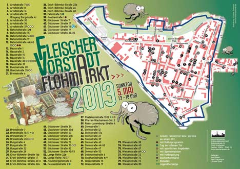 fleischervorstadt-flohmarkt-lageplan Lageplan Fleischervorstadt Flohmarkt