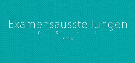 Examensausstellung CDFI Flyer der Examensausstellung am Kunstinstitut in Greifswald
