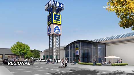 entwurf kaw hallen greifswald Entwurf Einkaufszentrum KAW-Hallen Greifswald