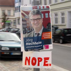 wahlplakate greifswald jörg hochheim