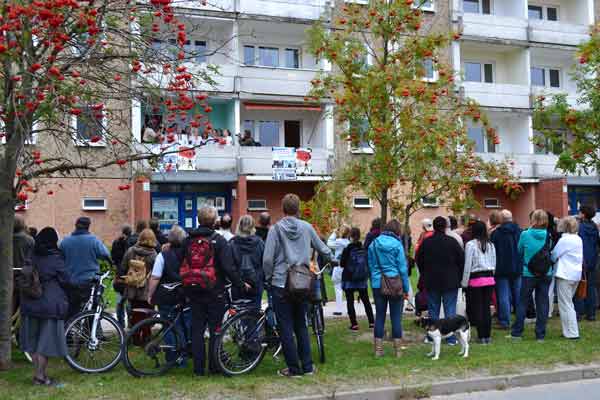 Singende Balkone Kulturnacht singende balkone- kulturnacht greifswald