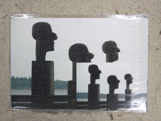 Holzskulpturpuzzle