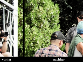 Der Naziaktivist Marcus G. nutzte die Gelegenheit, um die Nazigegnerinnen zu fotografieren