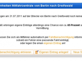 Drive2Day: Zur Zeit liegen noch keine Eintr&auml;ge vor