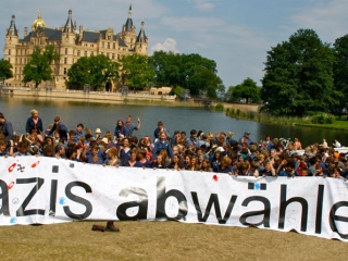 In das Schweriner Schloss soll die NPD nie wieder einziehen